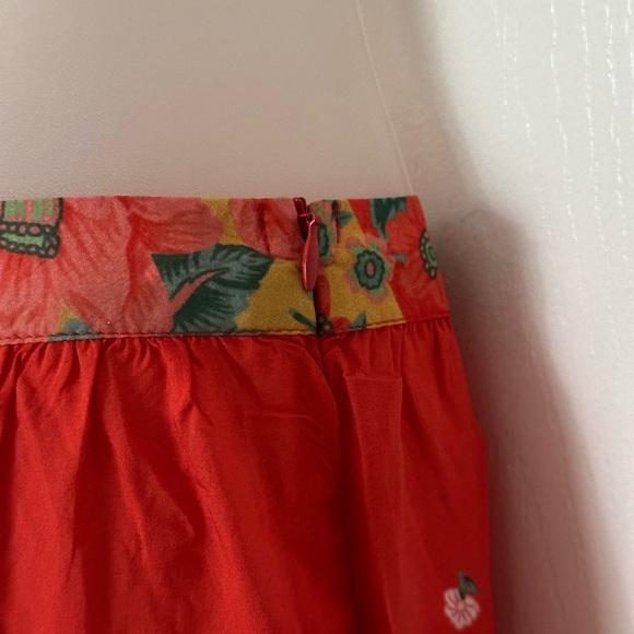 Sundance Feathers by Tolani Rose Melange Darla Yellow floral tiered maxi skirt M - Picture 6 of 12